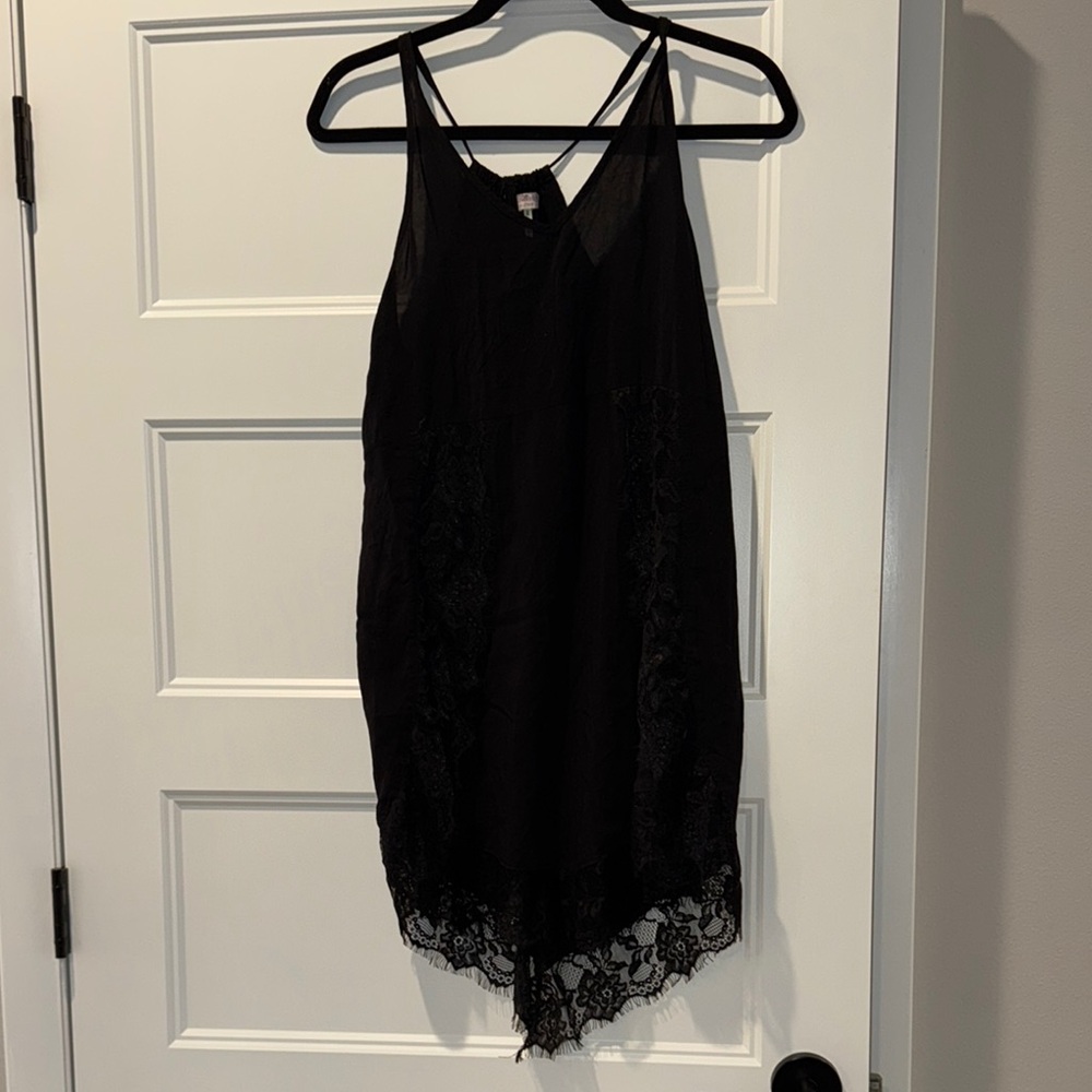 Free People Black Lace Dress